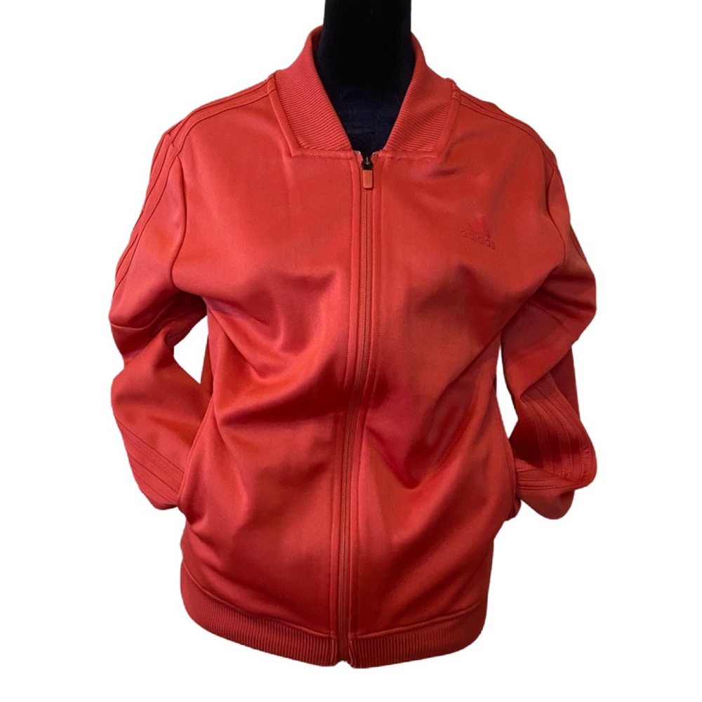 Adidas Red Women’s Zip Up Jacket Size Large.